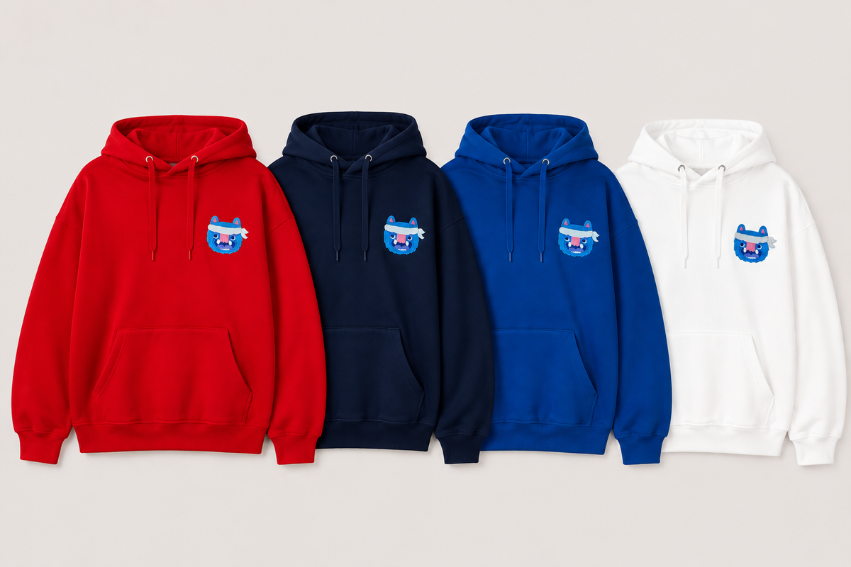 Hoodie Monstruo Azul