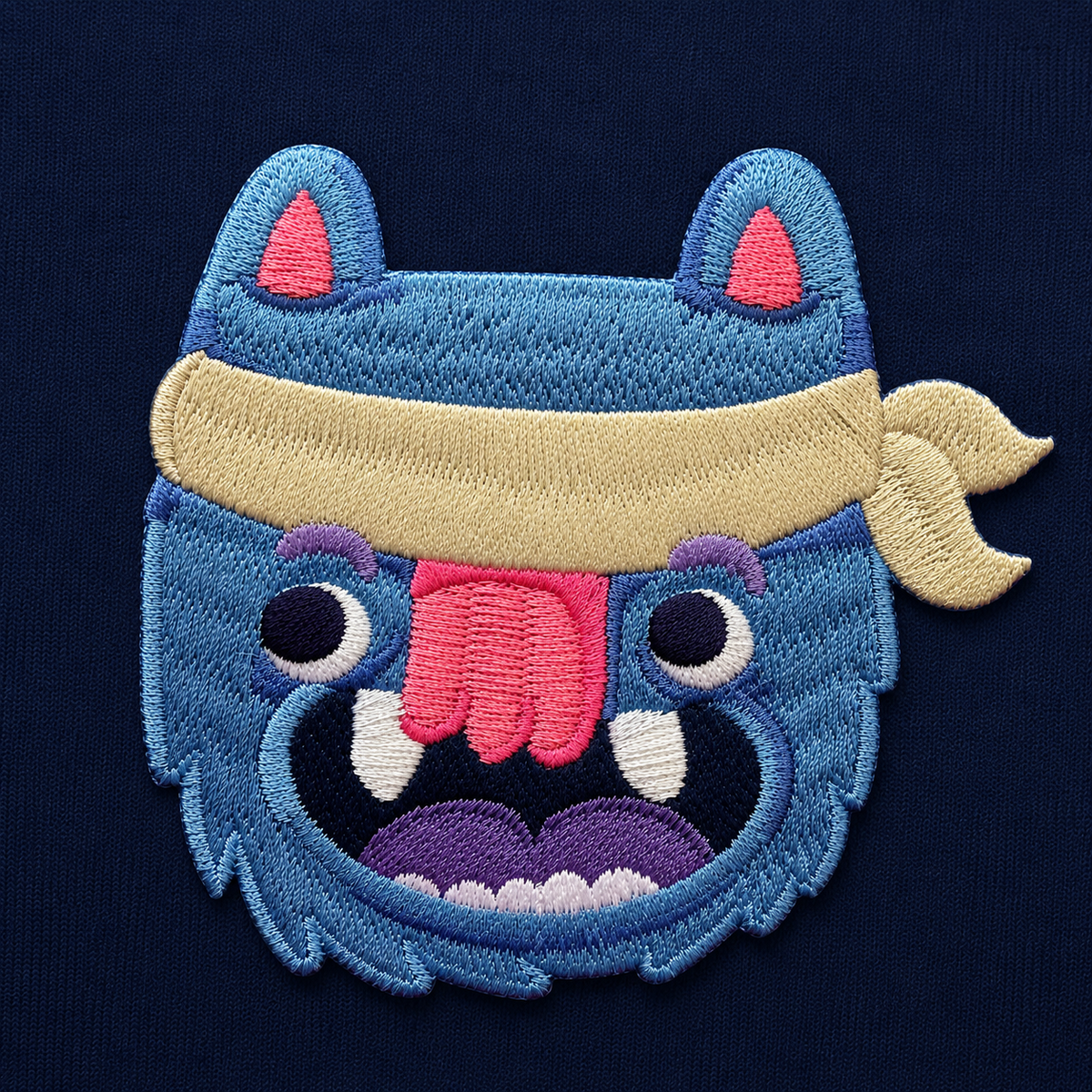 Hoodie Monstruo Azul - Navy