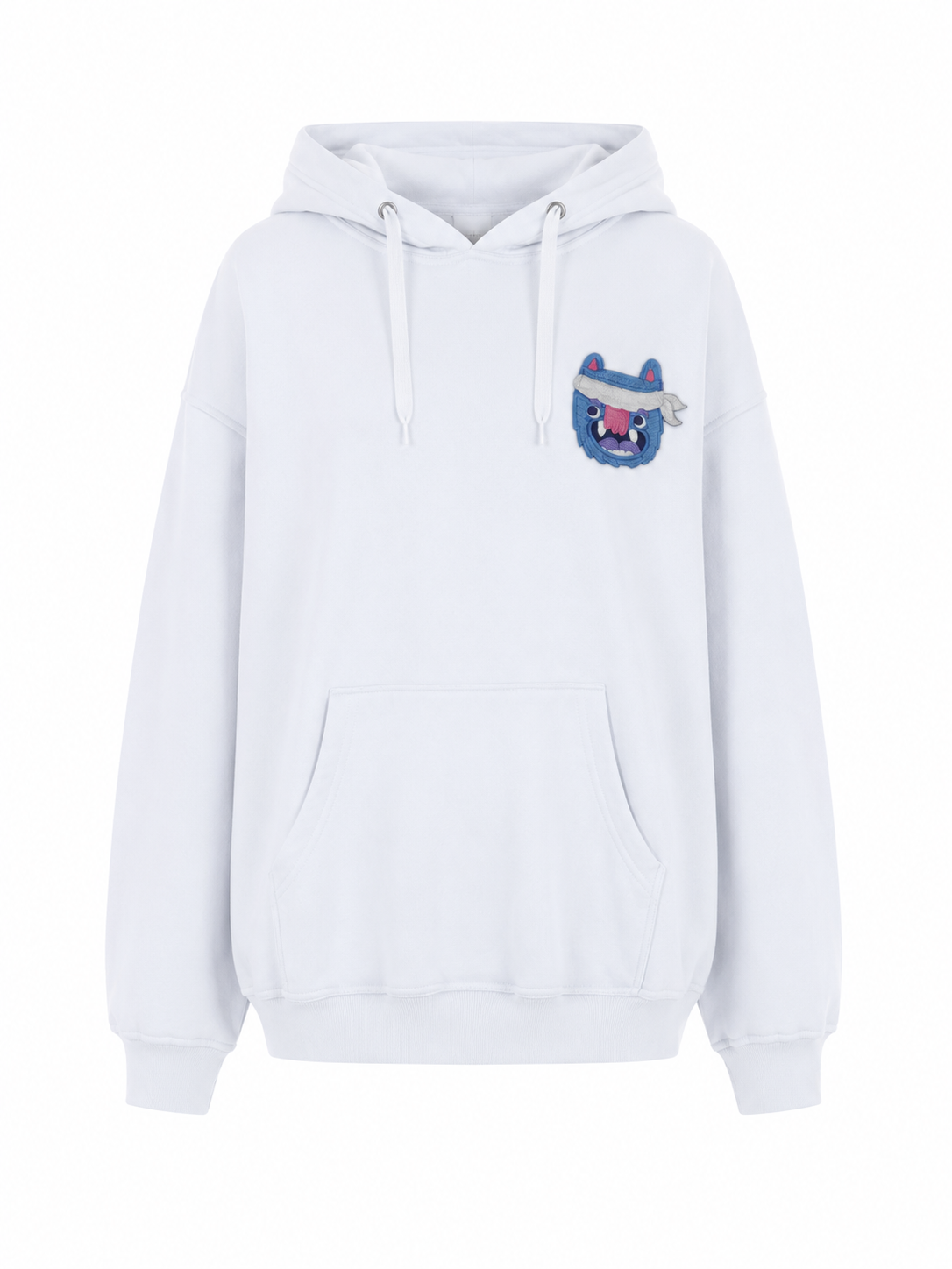 Hoodie Monstruo Azul - Blanca