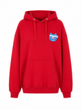 Hoodie Monstruo Azul - Rojo